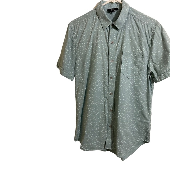 Paige Landon Mens print short sleeve shirt. Size Small Button down Rayon small - Picture 3 of 11